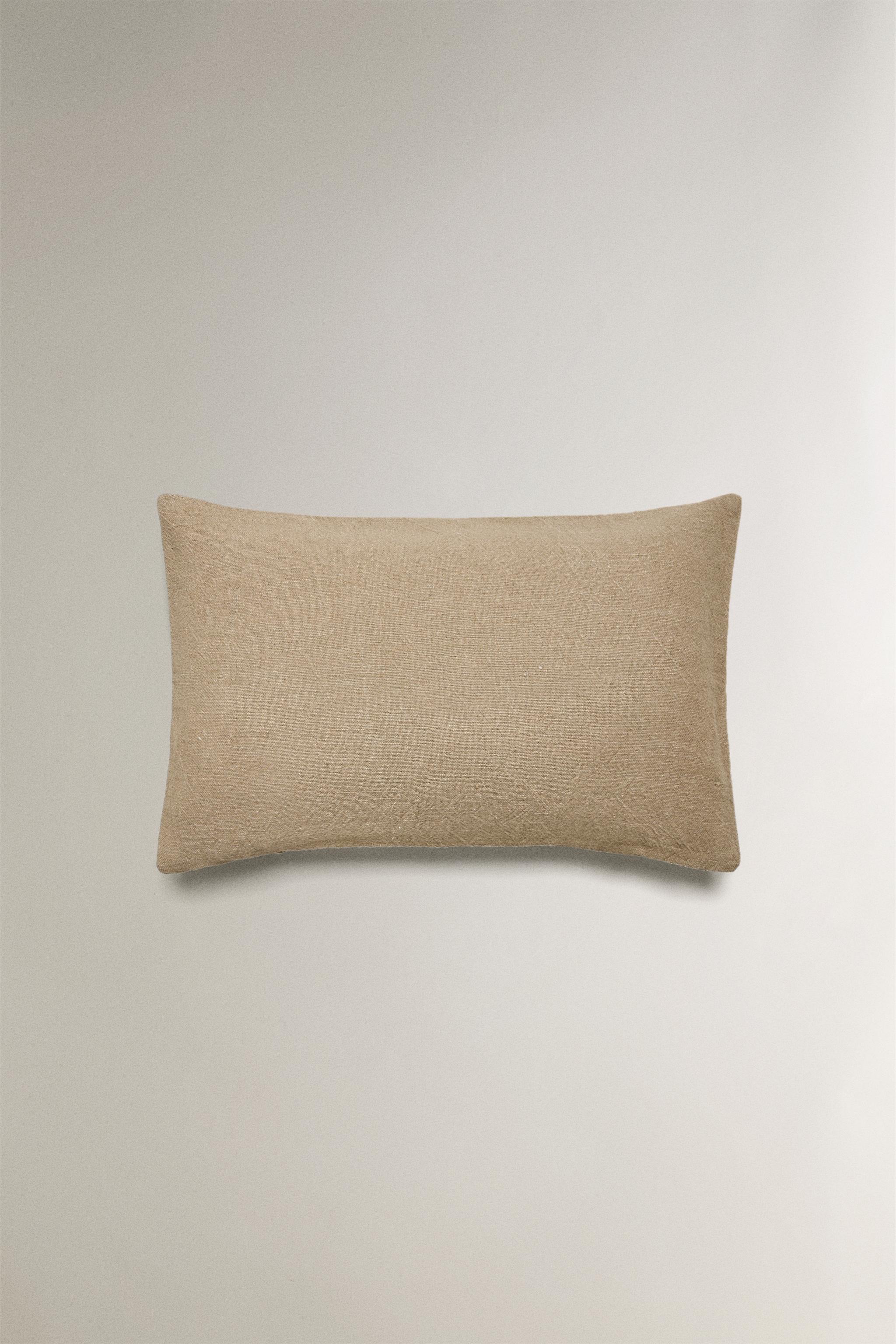 EMBROIDERED THROW PILLOW COVER